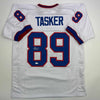 Autographed/Signed Steve Tasker Buffalo White Football Jersey JSA COA by Hall of Fame Sports Memorabilia