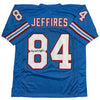 Autographed/Signed Haywood Jeffires Tennessee Retro Light Blue Football Jersey JSA COA by Hall of Fame Sports Memorabilia