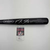 Autographed/Signed Jose Ramirez Black Louisville Slugger Baseball Bat JSA COA