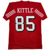Autographed/Signed George Kittle San Francisco Red Alternate Football Jersey Beckett BAS COA by Hall of Fame Sports Memorabilia