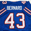 Autographed/Signed Terrel Bernard Buffalo Blue Football Jersey Beckett BAS COA by Hall of Fame Sports Memorabilia