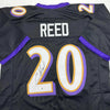 Autographed/Signed Ed Reed Baltimore Black Football Jersey Beckett BAS COA by Hall of Fame Sports Memorabilia
