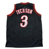 Autographed/Signed Allen Iverson Philadelphia Black Basketball Jersey Beckett BAS COA by Hall of Fame Sports Memorabilia