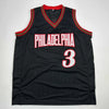 Autographed/Signed Allen Iverson Philadelphia Black Basketball Jersey Beckett BAS COA by Hall of Fame Sports Memorabilia