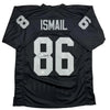 Autographed/Signed Raghib Ismail Rocket Oakland Black Football Jersey Beckett BAS COA by Hall of Fame Sports Memorabilia