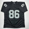 Autographed/Signed Raghib Ismail Rocket Oakland Black Football Jersey Beckett BAS COA by Hall of Fame Sports Memorabilia