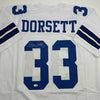 Autographed/Signed Tony Dorsett Dallas White Football Jersey JSA COA by Hall of Fame Sports Memorabilia