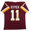 Autographed/Signed Mark Rypien SB XXVI MVP Washington Burgundy Football Jersey Beckett BAS COA by Hall of Fame Sports Memorabilia