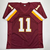 Autographed/Signed Mark Rypien SB XXVI MVP Washington Burgundy Football Jersey Beckett BAS COA by Hall of Fame Sports Memorabilia