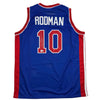 Autographed/Signed Dennis Rodman Detroit Blue Basketball Jersey Beckett BAS COA by Hall of Fame Sports Memorabilia