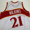 Autographed/Signed Dominique Wilkins Atlanta White Basketball Jersey JSA COA by Hall of Fame Sports Memorabilia