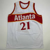 Autographed/Signed Dominique Wilkins Atlanta White Basketball Jersey JSA COA by Hall of Fame Sports Memorabilia