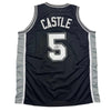 Autographed/Signed Stephon Castle San Antonio Black Basketball Jersey JSA COA
