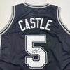 Autographed/Signed Stephon Castle San Antonio Black Basketball Jersey JSA COA