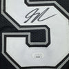Autographed/Signed Stephon Castle San Antonio Black Basketball Jersey JSA COA