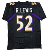 Autographed/Signed Ray Lewis Baltimore Black Football Jersey Beckett BAS COA by Hall of Fame Sports Memorabilia