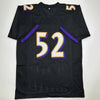 Autographed/Signed Ray Lewis Baltimore Black Football Jersey Beckett BAS COA by Hall of Fame Sports Memorabilia