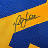 Autographed/Signed Marshall Faulk St. Louis Blue Football Jersey Beckett BAS COA by Hall of Fame Sports Memorabilia