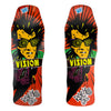 Vision Psycho Stick Dipped Crackle "Double Take" Gripped 10" Skateboard Deck