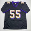 Autographed/Signed Terrell Suggs Baltimore Black Football Jersey JSA COA #2