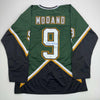Autographed/Signed Mike Modano Dallas Dark Green Hockey Jersey Beckett BAS COA