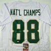 Autographed/Signed Lou Holtz 1988 National Champs Notre Dame White College Football Jersey JSA COA