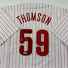 Autographed/Signed Rob Thomson Philadelphia Pinstripe Baseball Jersey Beckett BAS COA