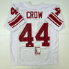 Autographed/Signed John David Crow 57 Heisman Texas A&M White College Football Jersey JSA COA