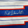 Autographed/Signed Buck Showalter New York Pinstripe Baseball Jersey Beckett BAS COA
