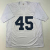 Autographed/Signed Rudy Ruettiger Notre Dame White College Football Jersey JSA COA