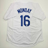 Autographed/Signed Rick Monday Los Angeles LA White Baseball Jersey Beckett BAS COA