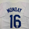 Autographed/Signed Rick Monday Los Angeles LA White Baseball Jersey Beckett BAS COA