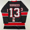 Autographed/Signed Ari Lehman Jason Voorhees Friday The 13th Black Movie Jersey JSA COA