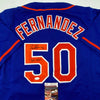 Autographed/Signed Sid Fernandez 86 WSC New York Blue Baseball Jersey JSA COA by Hall of Fame Sports Memorabilia