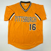 Autographed/Signed Al Oliver Pittsburgh Yellow Baseball Jersey JSA COA