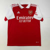 Autographed/Signed William Saliba Arsenal Red Soccer Jersey Beckett BAS COA