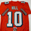 Autographed/Signed Tyreek Hill Miami Orange Retro Football Jersey JSA COA by Hall of Fame Sports Memorabilia