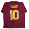 Autographed/Signed Sam Leavitt Arizona State Maroon College Football Jersey Beckett BAS COA by Hall of Fame Sports Memorabilia