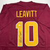 Autographed/Signed Sam Leavitt Arizona State Maroon College Football Jersey Beckett BAS COA by Hall of Fame Sports Memorabilia