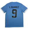 Autographed/Signed Luis Suarez Uruguay Blue World Cup Soccer Futbol Jersey Beckett BAS COA by Hall of Fame Sports Memorabilia