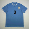Autographed/Signed Luis Suarez Uruguay Blue World Cup Soccer Futbol Jersey Beckett BAS COA by Hall of Fame Sports Memorabilia