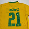 Autographed/Signed Rodrygo Silva de Goes Brazil Yellow Soccer World Cup Jersey Beckett BAS COA by Hall of Fame Sports Memorabilia