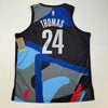 Autographed/Signed Cam Thomas Brooklyn City Edition Black Basketball Jersey Beckett BAS COA