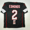 Autographed/Signed Chase Edmonds Arizona Black Football Jersey JSA COA