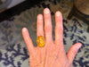 Baltic Amber Ring by mend metalworks