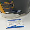 Autographed/Signed Jerome Bettis Pittsburgh Steelers Full Size FS F/S Replica Football Helmet Beckett BAS COA