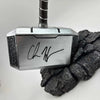 Autographed/Signed Chris Hemsworth Thor Mjolnir 17" Hammer with Base Marvel Avengers Infinity War End Game Replica Movie Prop Beckett BAS COA by Hall of Fame Sports Memorabilia