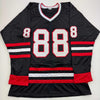 Autographed/Signed Patrick Kane Chicago Black Hockey Jersey JSA COA