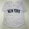 Autographed/Signed Willie Randolph New York Pinstripe Baseball Jersey Beckett BAS COA