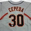 Autographed/Signed Orlando Cepeda San Francisco Grey Baseball Jersey Beckett BAS COA by Hall of Fame Sports Memorabilia